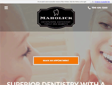 Tablet Screenshot of columbusgacosmeticdentistry.com